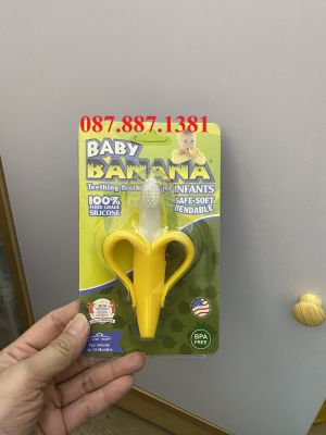 Dụng cụ gặm nướu 2 trong 1 Baby Banana