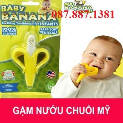 Dụng cụ gặm nướu 2 trong 1 Baby Banana