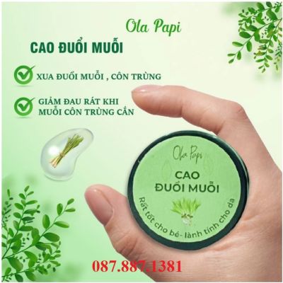 Cao đuổi muỗi trẻ em Ola Papi 20g